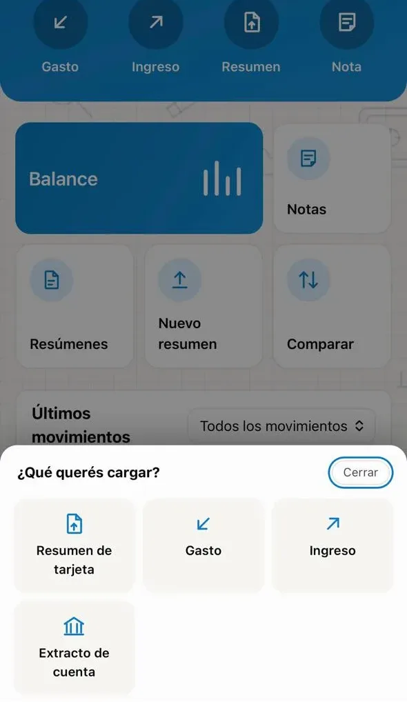 What you can add: statement, expense, income or bank statement